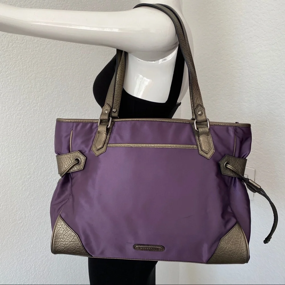 Burberry nylon leather